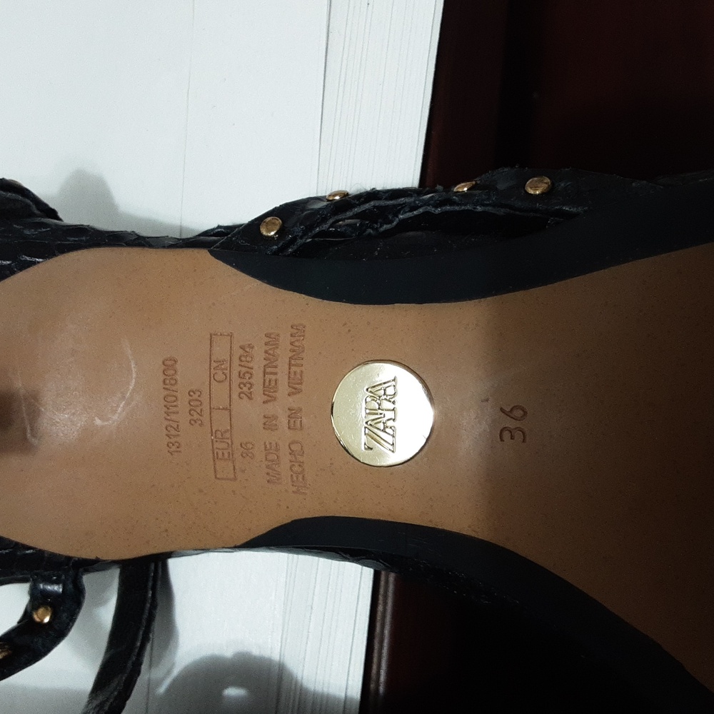 ZARA Studded Kitten 1.5" Slingback Heel Women:36 - Picture 6 of 8